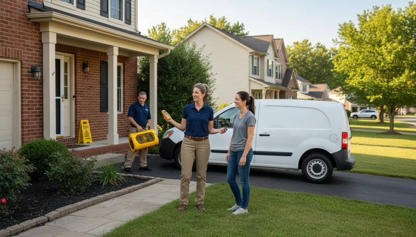 Residential water damage restoration in Hemingford, NE